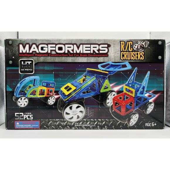 Magformers RC Cruisers 52 Piece Magnetic Construction Set Remote Control NEW - Picture 1 of 7